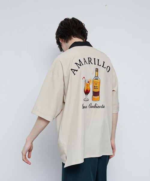 JUNRED（ジュンレッド）の「ポリPU刺繍ボーリングシャツ（シャツ/ブラウス・メンズ・ベージュ/グリーン系その他・M/L）」の19枚目の写真