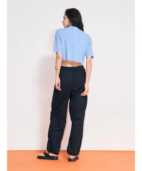 koe（コエ）の「ワイドリブ2WAYプルオーバー*（ニット/セーター・レディース・ホワイト/サックスブルー/ピンク・FREE）」の9枚目の写真