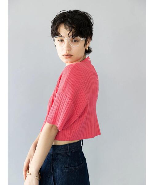 koe（コエ）の「ワイドリブ2WAYプルオーバー*（ニット/セーター・レディース・ホワイト/サックスブルー/ピンク・FREE）」の11枚目の写真