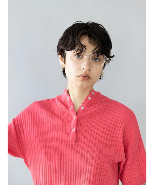 koe（コエ）の「ワイドリブ2WAYプルオーバー*（ニット/セーター・レディース・ホワイト/サックスブルー/ピンク・FREE）」の13枚目の写真