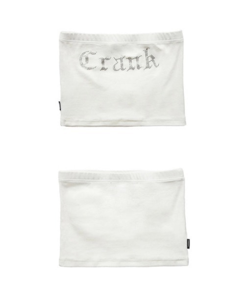CRANK（クランク）の「【CRANK/クランク】CUBIC TUBE TOP/キュービック チューブトップ ラインストーン ブランド ロゴ（チューブトップ・レディース・ホワイト/ブラック・ONE SIZE）」の8枚目の写真