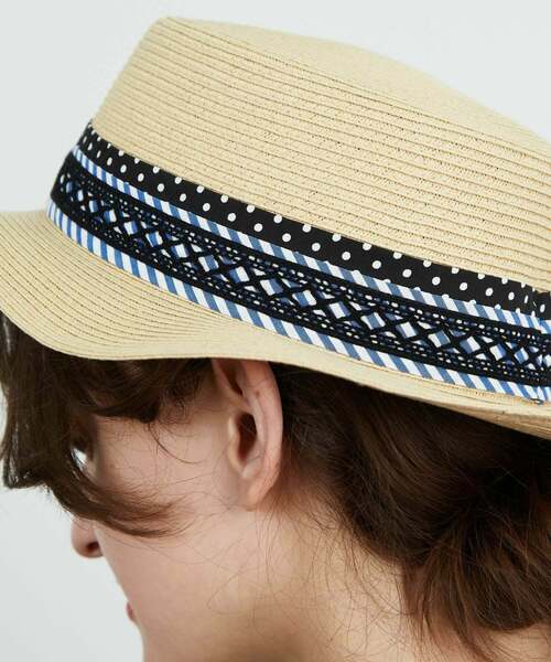 FRAPBOIS（フラボア）の「リボンハット（ハット・レディース・ナチュラル/ブラック・FREE）」の9枚目の写真