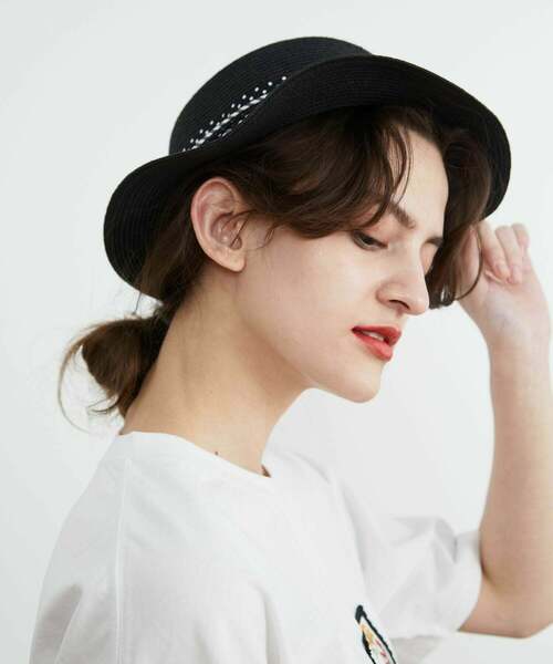 FRAPBOIS（フラボア）の「リボンハット（ハット・レディース・ナチュラル/ブラック・FREE）」の12枚目の写真