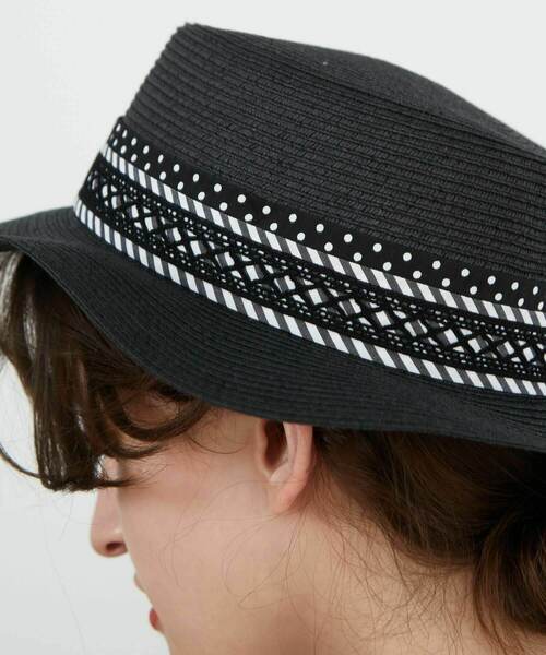 FRAPBOIS（フラボア）の「リボンハット（ハット・レディース・ナチュラル/ブラック・FREE）」の14枚目の写真