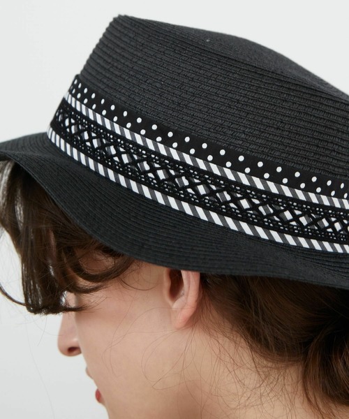 FRAPBOIS（フラボア）の「リボンハット（ハット・レディース・ナチュラル/ブラック・FREE）」の17枚目の写真
