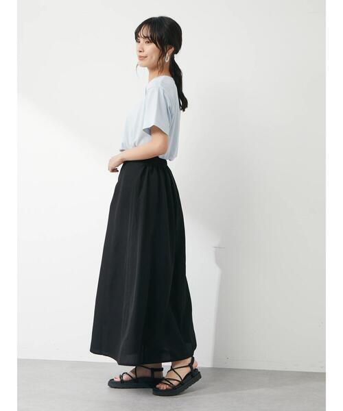 Green Parks(グリーンパークス)の「手描き風ロゴTシャツ(Tシャツ/カットソー・レディース・ライトブルー/オフホワイト・FREE)」の6枚目の写真