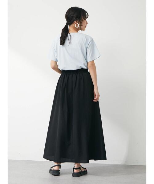 Green Parks(グリーンパークス)の「手描き風ロゴTシャツ(Tシャツ/カットソー・レディース・ライトブルー/オフホワイト・FREE)」の7枚目の写真