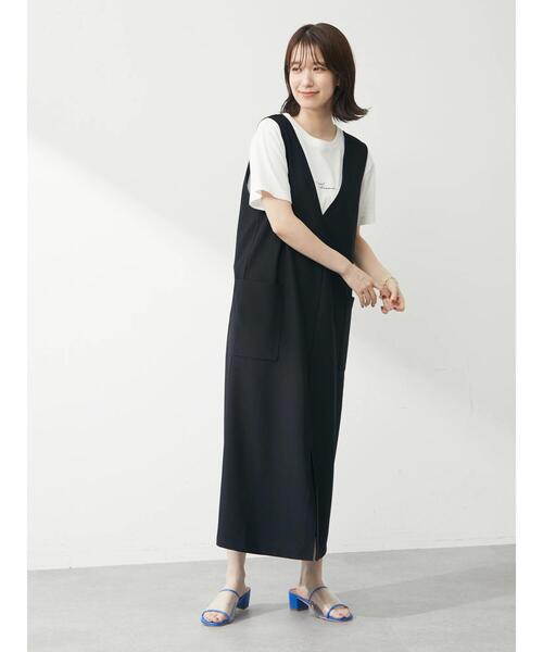 Green Parks(グリーンパークス)の「手描き風ロゴTシャツ(Tシャツ/カットソー・レディース・ライトブルー/オフホワイト・FREE)」の19枚目の写真