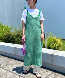 fredy emue | MIXカラーニットキャミワンピース(ワンピース)