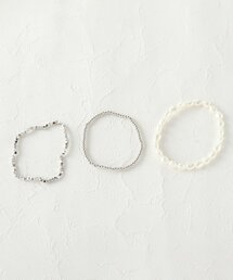 grove | パールメタル3セットブレスレット(ブレスレット)