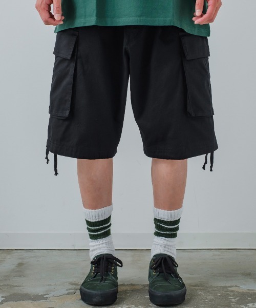 improves(インプローブス)の「【improves】ワイド カーゴ カラー ショートパンツ(カーゴパンツ・メンズ・ライトグレー/ブラック/カーキ/イエロー/オレンジ/ブルー/キャメル・MEDIUM/LARGE)」の8枚目の写真