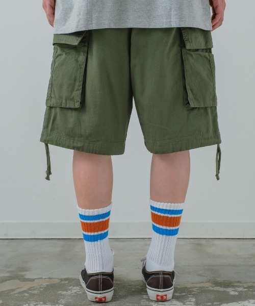 improves(インプローブス)の「【improves】ワイド カーゴ カラー ショートパンツ(カーゴパンツ・メンズ・ライトグレー/ブラック/カーキ/イエロー/オレンジ/ブルー/キャメル・MEDIUM/LARGE)」の16枚目の写真