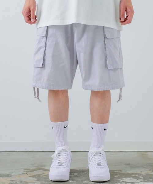 improves(インプローブス)の「【improves】ワイド カーゴ カラー ショートパンツ(カーゴパンツ・メンズ・ライトグレー/ブラック/カーキ/イエロー/オレンジ/ブルー/キャメル・MEDIUM/LARGE)」の11枚目の写真