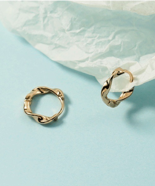 Ritomo De Ricco（リトモ・デ・リコ）の「シンプルビンテージ風フープピアス（ピアス（両耳用）・レディース・A/B/C・SMALL）」の11枚目の写真