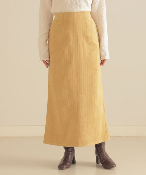 BeAMS DOT(ビームスドット)の「BeAMS DOT / コーデュロイ ロングタイトスカート(スカート・レディース・ライトイエロー/ブルー/オフホワイト・S/M)」の19枚目の写真