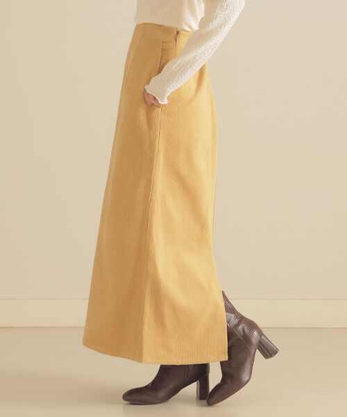 BeAMS DOT(ビームスドット)の「BeAMS DOT / コーデュロイ ロングタイトスカート(スカート・レディース・ライトイエロー/ブルー/オフホワイト・S/M)」の20枚目の写真