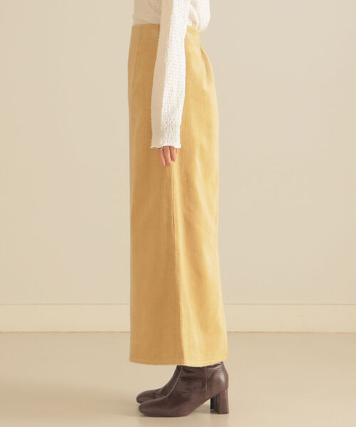 BeAMS DOT(ビームスドット)の「BeAMS DOT / コーデュロイ ロングタイトスカート(スカート・レディース・ライトイエロー/ブルー/オフホワイト・S/M)」の21枚目の写真