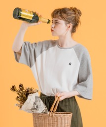 ワッフルラグランTシャツ