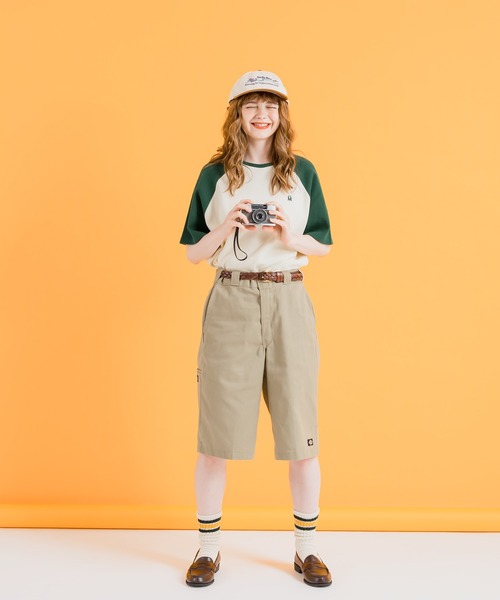 MUHET（ミュエータ）の「ワッフルラグランTシャツ（Tシャツ/カットソー・レディース・グレー/グリーン・MEDIUM/X-LARGE）」の5枚目の写真