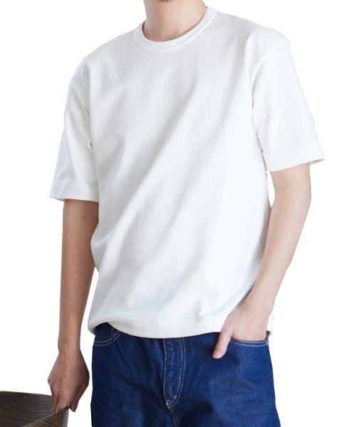 J-PROGRESS(ジェイプログレス)の「ヘビーウェイト クラシックテイスト クルーネック日本製(Tシャツ/カットソー・レディース・ホワイト/ブラック・X-SMALL/SMALL/MEDIUM/LARGE/X-LARGE)」の1枚目の写真