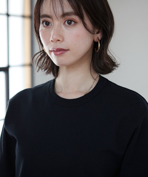 J-PROGRESS(ジェイプログレス)の「ヘビーウェイト クラシックテイスト クルーネック日本製(Tシャツ/カットソー・レディース・ホワイト/ブラック・X-SMALL/SMALL/MEDIUM/LARGE/X-LARGE)」の9枚目の写真