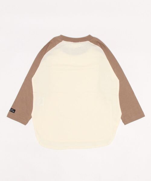 b・ROOM(ビールーム)の「【型崩れしないやわらかコットン】ラウンドヘムビッグラグランTシャツ(Tシャツ/カットソー・キッズ・チャコール/パープル/グリーン/ミント/モカ/イエロー/ラベンダー・100cm/120cm/150cm/110cm/130cm/140cm)」の20枚目の写真