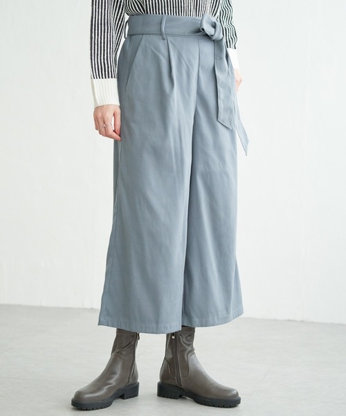 ikka（イッカ）の「フェイクスエードワイドパンツ（その他パンツ・レディース・ベージュ/ネイビー/ブラウン・M/L）」の18枚目の写真