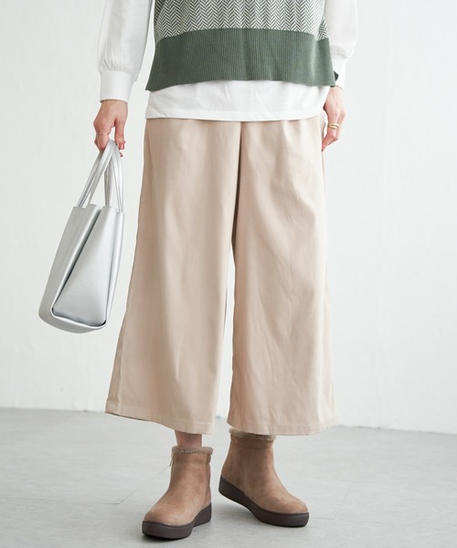 ikka（イッカ）の「フェイクスエードワイドパンツ（その他パンツ・レディース・ベージュ/ネイビー/ブラウン・M/L）」の21枚目の写真