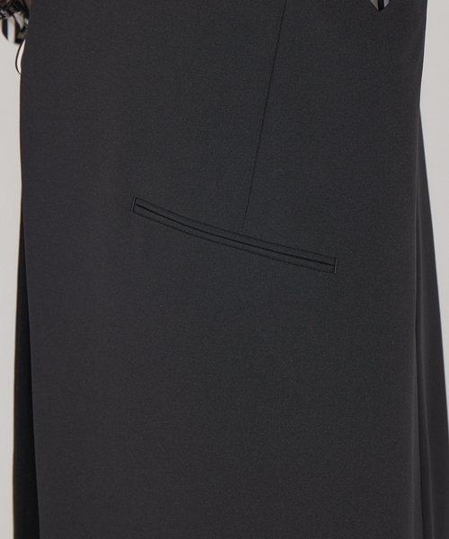 Rouge vif(ルージュヴィフ)の「【セットアップ対応】ウールタッチVネックジレ(ベスト・レディース・ブラック/ブラウン・フリー)」の12枚目の写真