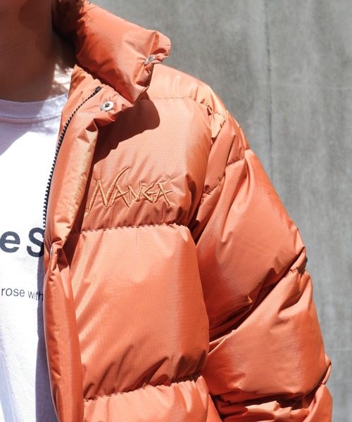 NANGA(ナンガ)の「NANGA×BEAVER/ナンガ×ビーバー NANGA CLASSIC DOWN JACKET ナンガクラシックダウンジャケット(ダウンジャケット/コート・メンズ・ブラック/ブラウン/ターコイズブルー/マスタード・MEDIUM/LARGE/X-LARGE/SMALL)」の8枚目の写真