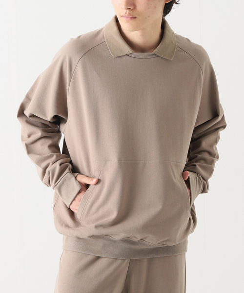 no.(ナンバー)の「【NO. / ナンバー】DOUBLE COLLAR NECK SWEAT(スウェット・メンズ・ブラック/ベージュ・MEDIUM/SMALL)」の2枚目の写真