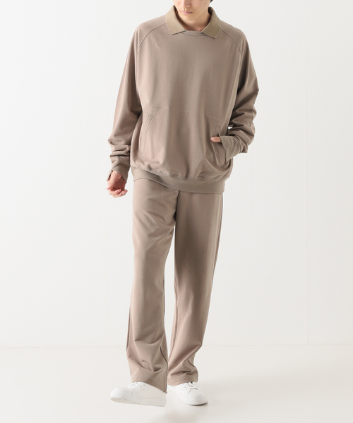 no.(ナンバー)の「【NO. / ナンバー】DOUBLE COLLAR NECK SWEAT(スウェット・メンズ・ブラック/ベージュ・MEDIUM/SMALL)」の3枚目の写真