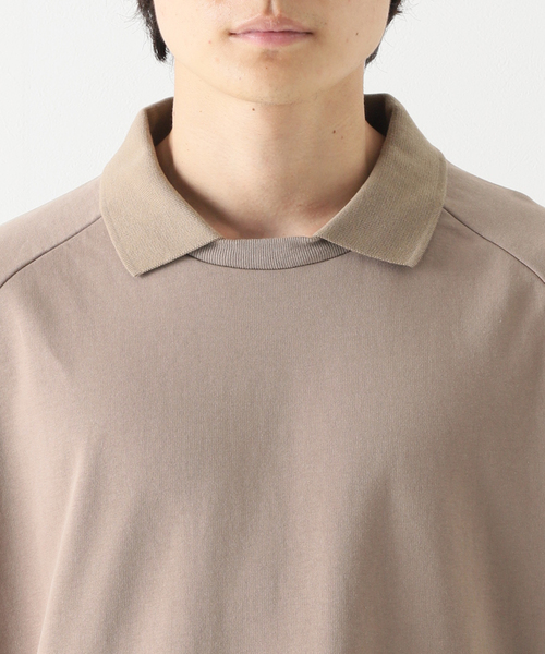 no.(ナンバー)の「【NO. / ナンバー】DOUBLE COLLAR NECK SWEAT(スウェット・メンズ・ブラック/ベージュ・MEDIUM/SMALL)」の7枚目の写真