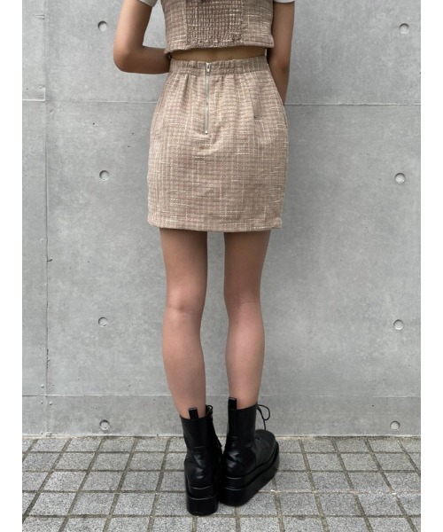ENVYM（アンビー）の「ツイードミニＳＫ（スカート・レディース・ブラック/ベージュ・FREE）」の16枚目の写真