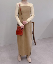 un dix cors | 高見え　スリットIラインキャミワンピース(ワンピース)