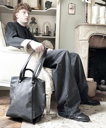 PATRICK STEPHAN | パトリック ステファン / Fabric middle tote 'loop handle' brush トートバッグ(トートバッグ)