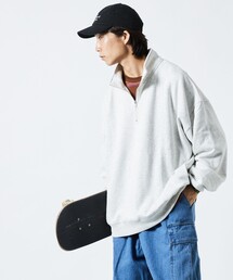 FREAK'S STORE（フリークスストア）の「WEB限定 ビッグシルエット 裏起毛 ハーフジップ スウェット/プルオーバー（スウェット・メンズ）」