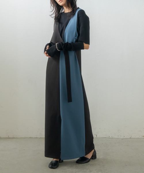 VACANCY（ヴァカンシー）の「アンバランスレイヤードワンピース（ワンピース・レディース・ブラック/パープル/グリーン・FREE）」の18枚目の写真