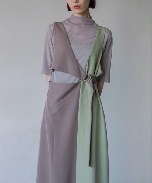 【本日売り切り価額】【新品】ワンピース アンバランスレイヤードワンピース（ワンピース）｜VACANCY