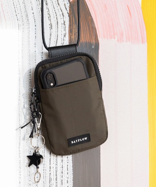 BAYFLOW（ベイフロー）の「[スマホ・カード収納可♪]多機能ライトミニショルダー2（ショルダーバッグ・レディース・ブラック/カーキ/ブラウン系その他/ベージュ系その他/ライトグリーン/ライトグレー・ONE SIZE/FREE）」の5枚目の写真