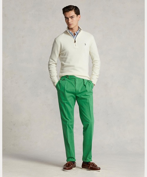 ウールカシミヤ クォータージップ セーター（ニット/セーター）｜POLO