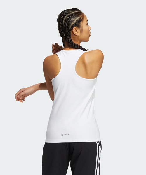 アディダス　タンクトップ　レディース　白 adidas アディダス レディース タンクトップ AEROREADY ハイパー