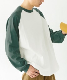 メンズラグランロングTシャツ