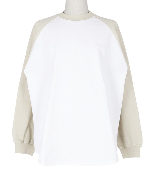 coca(coca)(コカ)の「メンズラグランロングTシャツ(Tシャツ/カットソー・メンズ・ブラック/グリーン/ネイビー/ベージュ/ターコイズブルー・M/L/XL)」の17枚目の写真