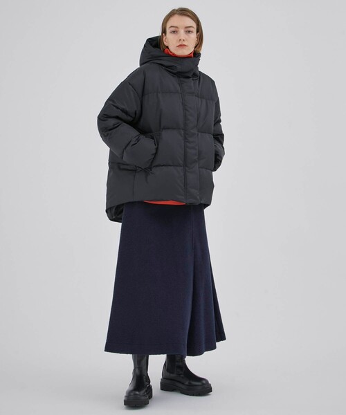 CITY TOKYO（シティトウキョウ）の「オーバーパーフェクションコクーンダウン（ダウンジャケット/コート・レディース・ブラック/ホワイト/ベージュ/ミント・1/2）」の21枚目の写真