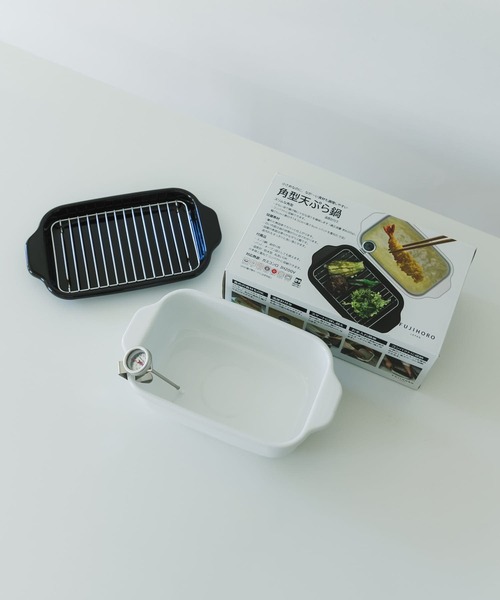 URBAN RESEARCH DOORS（アーバンリサーチドアーズ）の「富士ホーロー　角型天ぷら鍋（キッチンツール・レディース・ホワイト・-）」の5枚目の写真