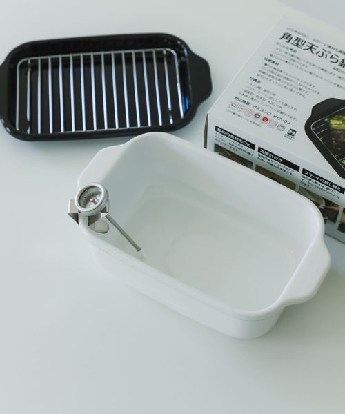 URBAN RESEARCH DOORS（アーバンリサーチドアーズ）の「富士ホーロー　角型天ぷら鍋（キッチンツール・レディース・ホワイト・-）」の6枚目の写真