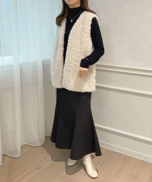 apres jour（アプレジュール）の「クシュクシュインナー【ZOZOTOWN限定アイテム】（Tシャツ/カットソー・レディース・ブラック/アイボリー/ダークブラウン・X-LARGE/フリー）」の19枚目の写真