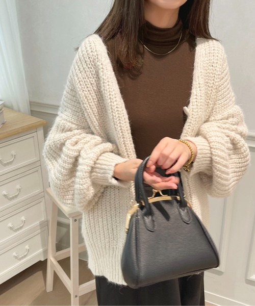 apres jour（アプレジュール）の「クシュクシュインナー【ZOZOTOWN限定アイテム】（Tシャツ/カットソー・レディース・ブラック/アイボリー/ダークブラウン・X-LARGE/フリー）」の9枚目の写真