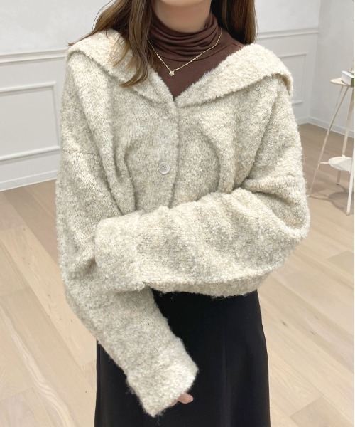 apres jour（アプレジュール）の「クシュクシュインナー【ZOZOTOWN限定アイテム】（Tシャツ/カットソー・レディース・ブラック/アイボリー/ダークブラウン・X-LARGE/フリー）」の16枚目の写真